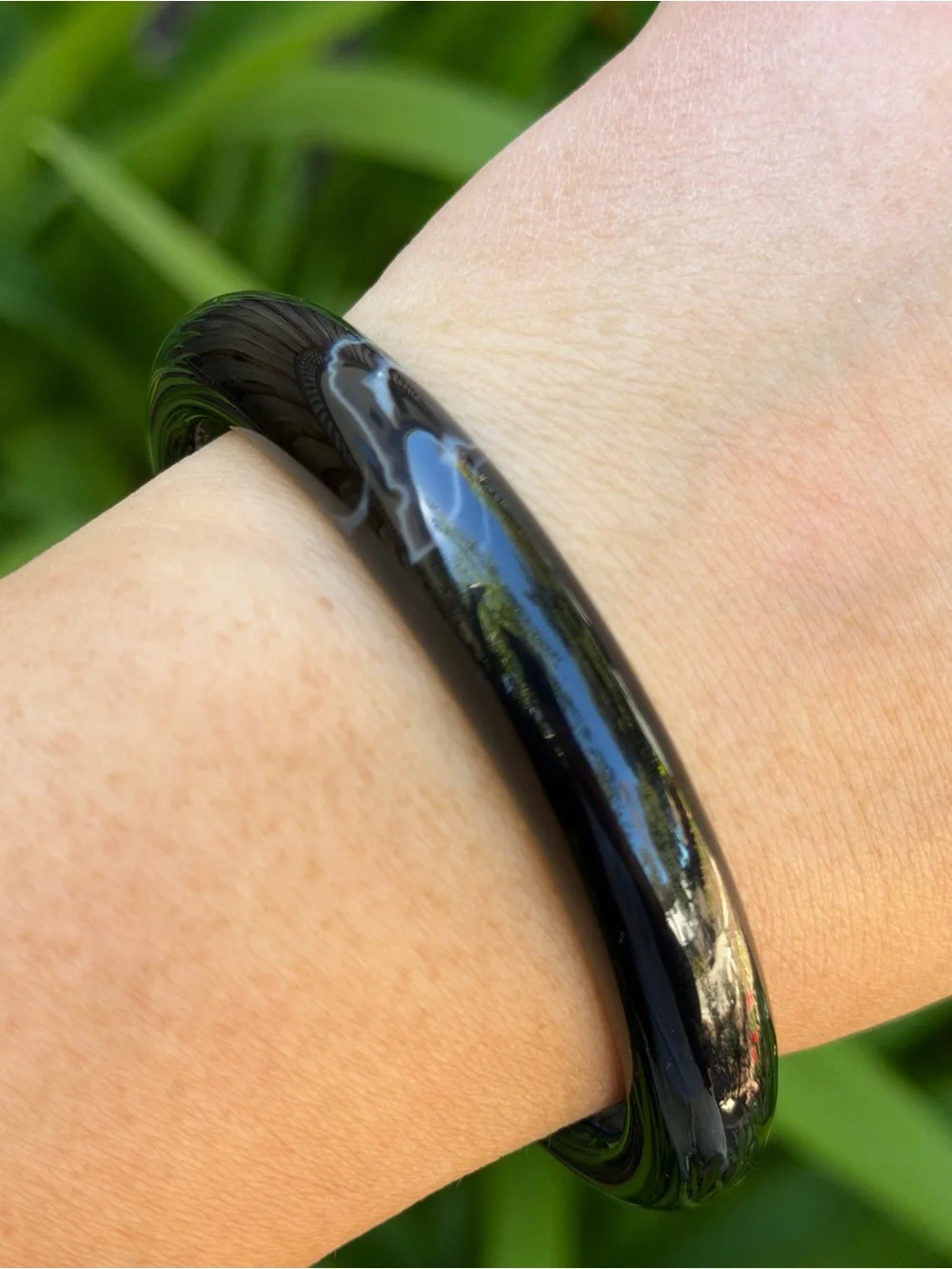 60mm inner diameter black onyx bangle 1826